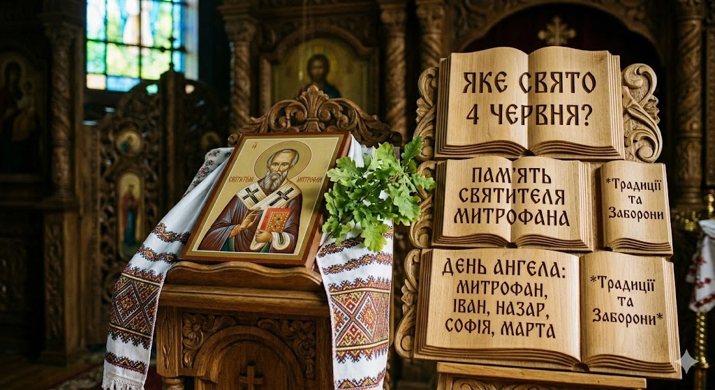 Дерев'яна таблиця про іменини