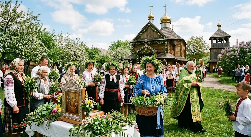Праздничная процессия Троицы