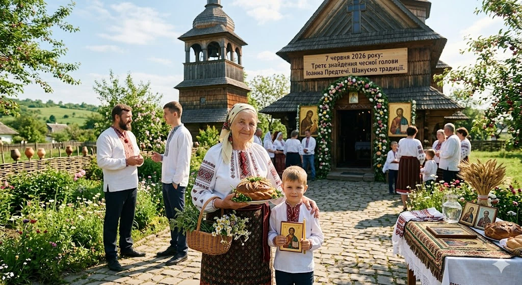 Бабушка, внук, украинская церковь