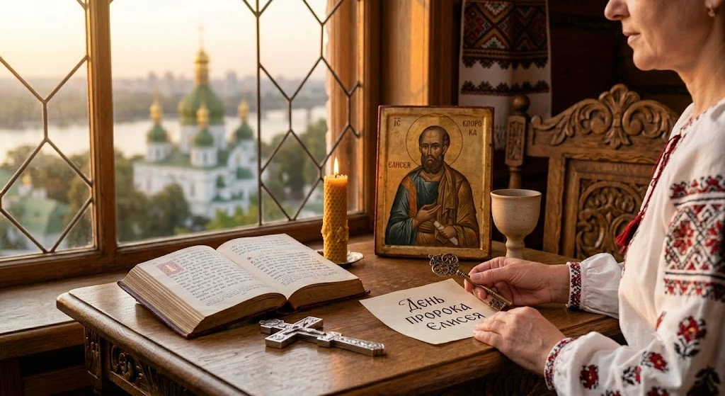 Ікона та святковий стіл
