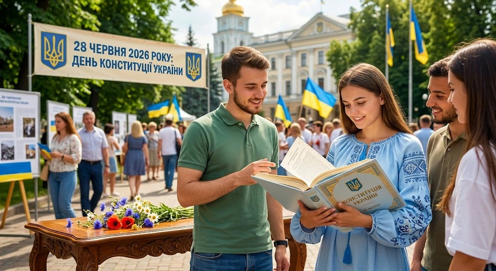 Люди святкують День Конституції