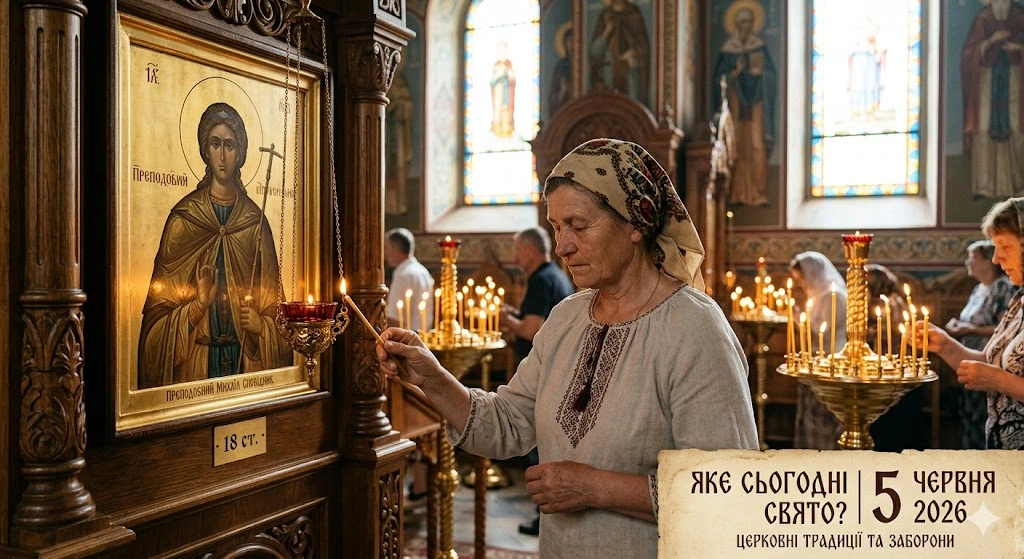 Свеча перед иконой святого