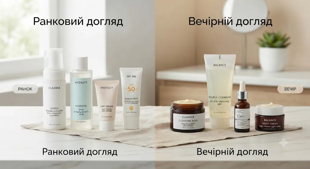 Косметика для утра и вечера