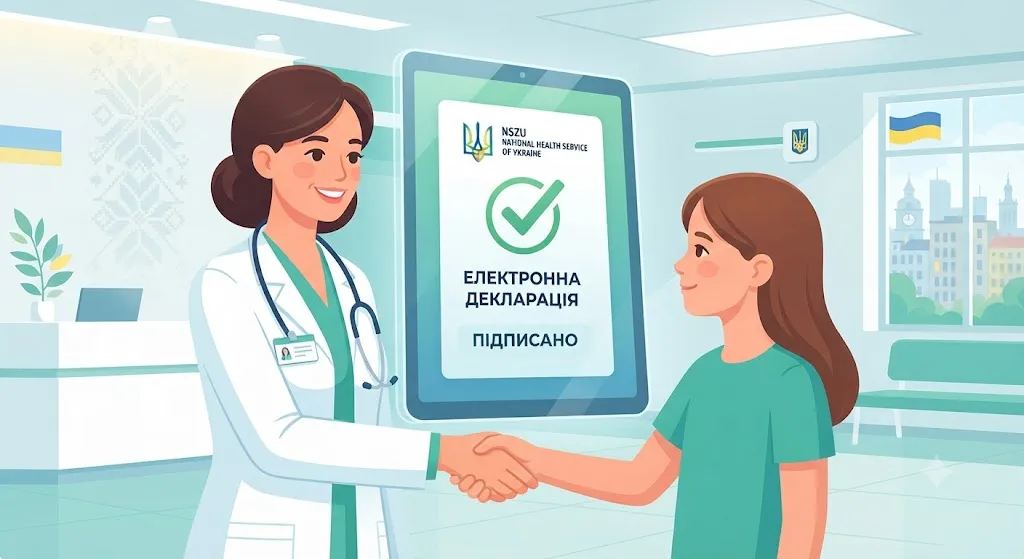 Підписання електронної декларації лікаря