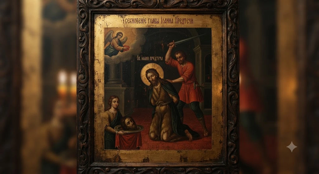 Икона Усекновения главы Иоанна Предтечи