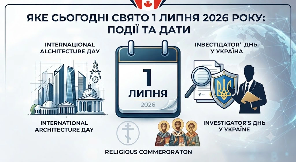 Инфографика: Праздники 1 июля 2026