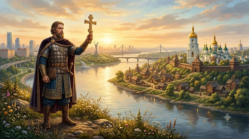 Князь Володимир над Дніпром