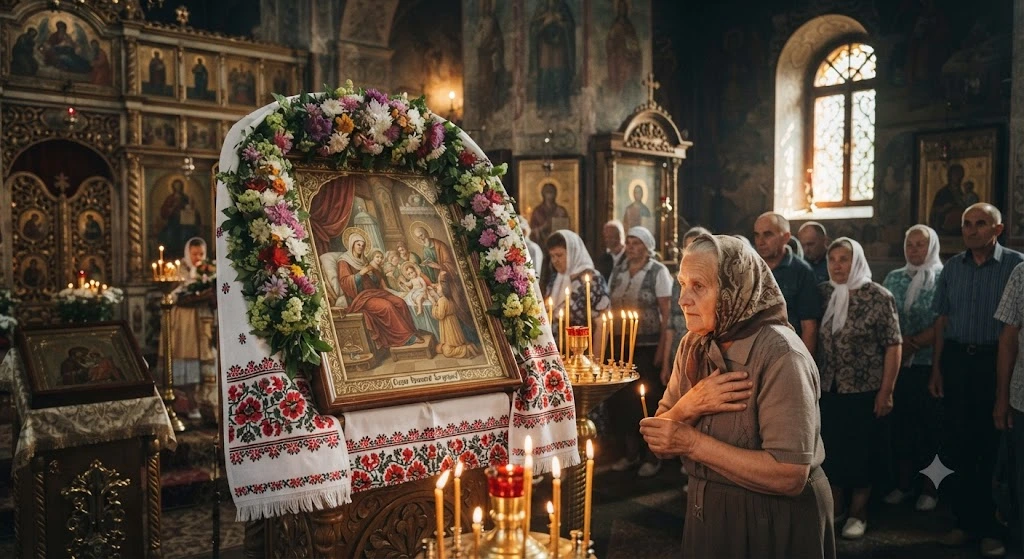 Православная молитва в церкви