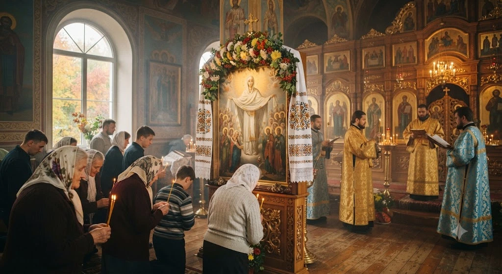 Праздничная служба на Покров