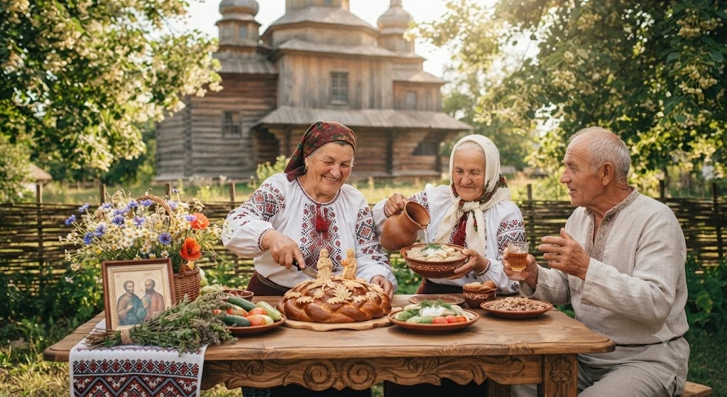 Праздничный обед святых Петра и Павла