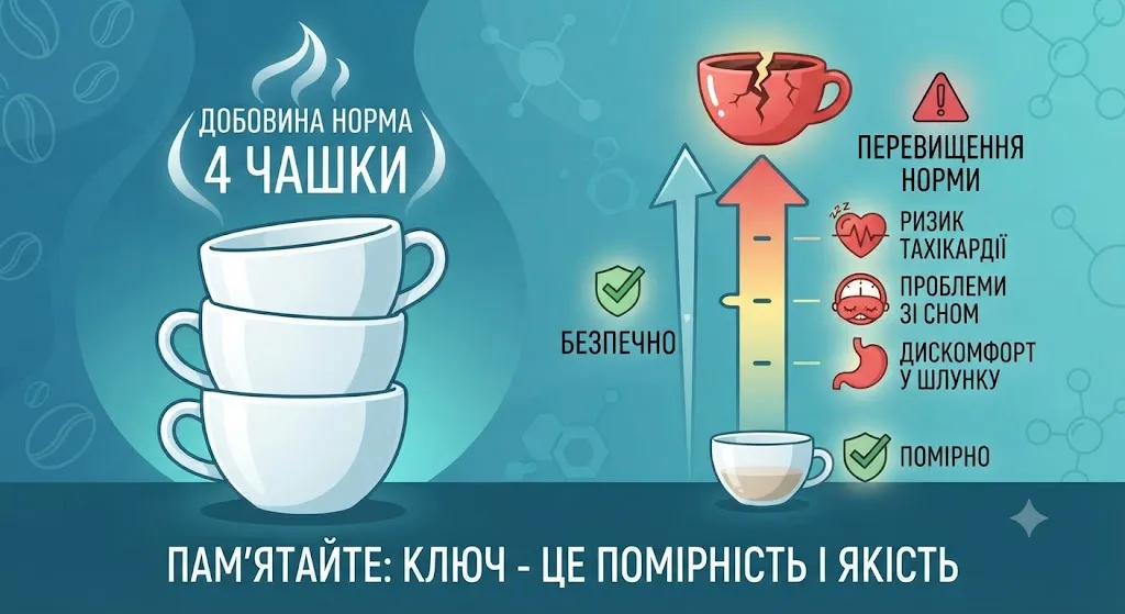 Схема норми та ризиків кави