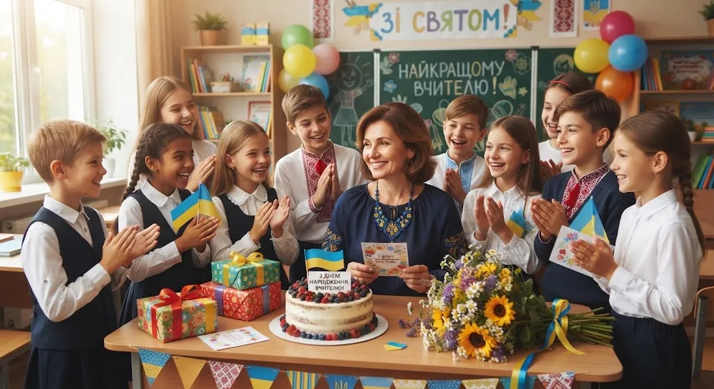 День рождения учителя в классе