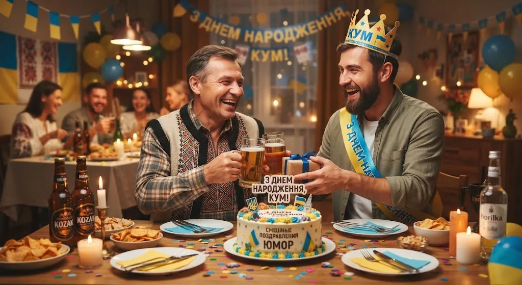 Поздравление кума с пивом